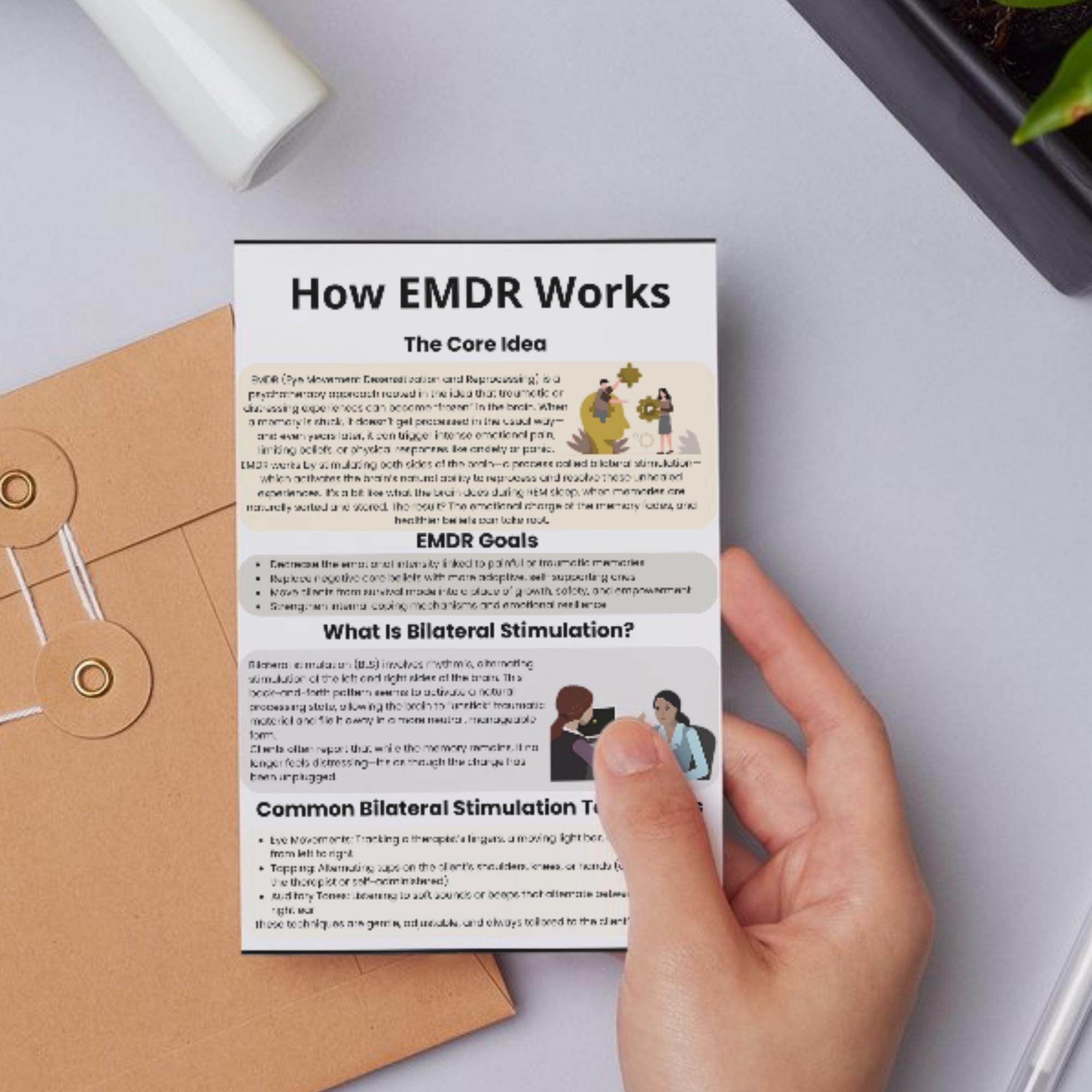 EMDR Therapy Phase 1-8 Worksheet With Flashcards, EMDR for Therapists ...