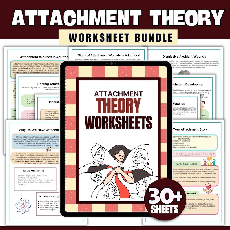 Attachment Style Worksheets, Anxious Attachment, Love and Attachment ...