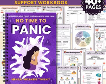Panic Attack Workbook PDF | Anxiety Relief, Coping Skills (Digital Download)