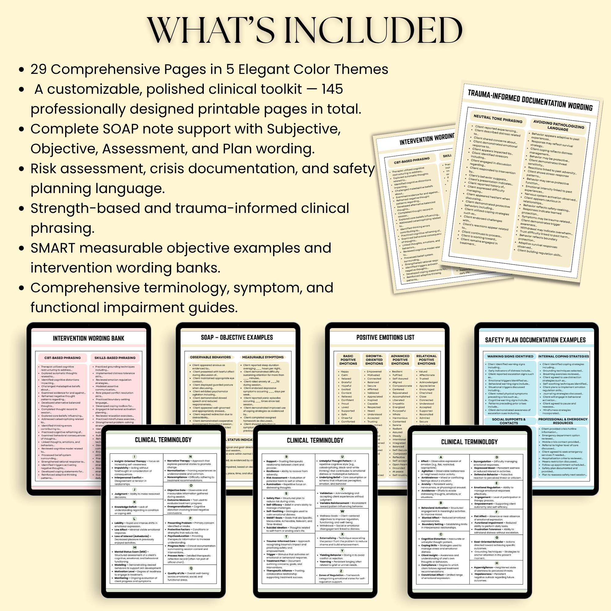 Therapist Toolkit PDF | SOAP Notes, Clinical Documentation & Counseling ...