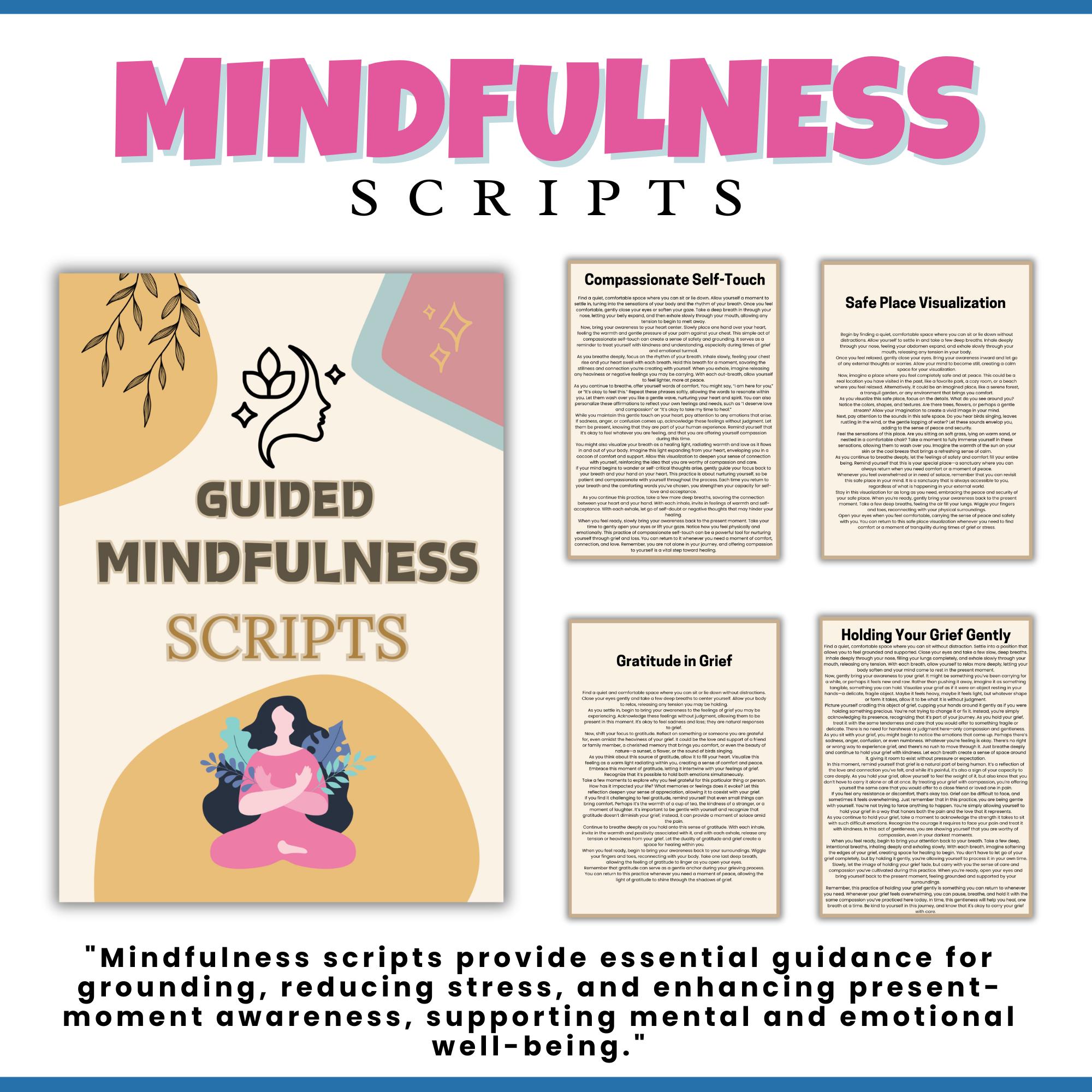 Grief and Loss Mega Bundle | Mindfulness Workbook | Printable Grief ...