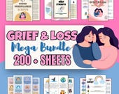 Grief and Loss Mega Bundle | Mindfulness Workbook | Printable Grief Guide | Mental Health Resources | Digital Download | Emotional Healing