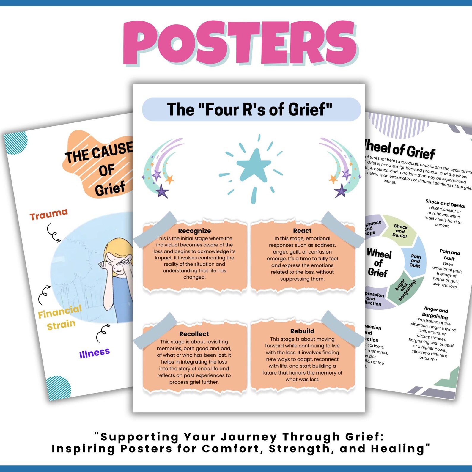 Grief and Loss Mega Bundle | Mindfulness Workbook | Printable Grief ...