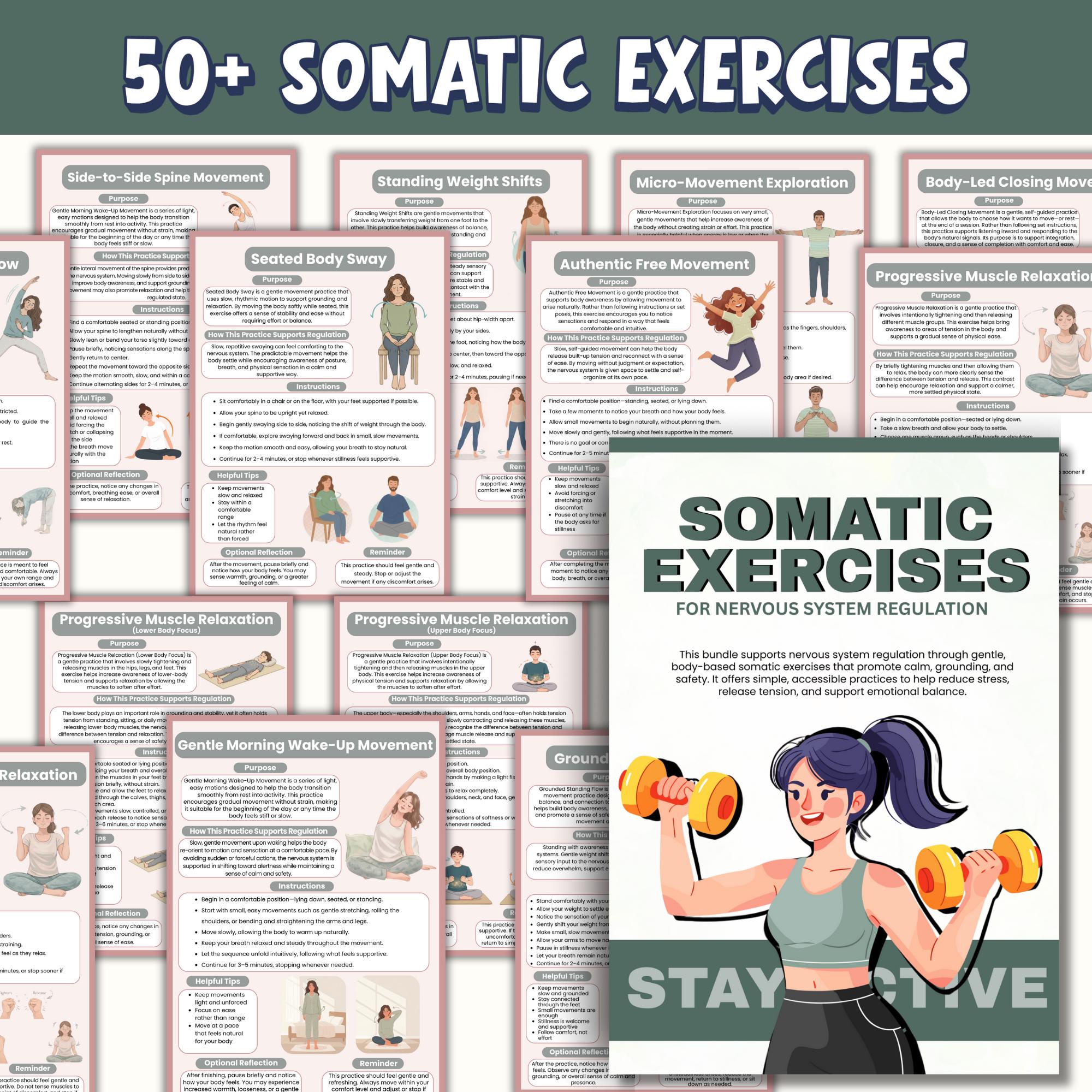 Somatic Exercises for Nervous System Regulation | Emotional Regulation ...
