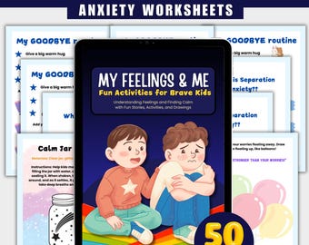 Kids Therapy Bundle | Therapy Worksheets | Teens self Esteem | Anxiety Worksheets | Kids Self Worth | Self Confidence Kid | Coping Skills