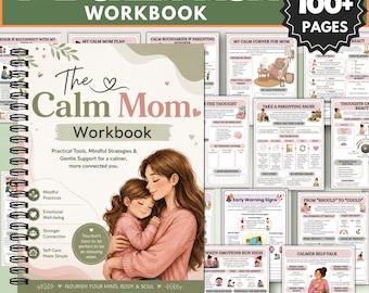 Calm Mom Workbook, Mom Anger Workbook, Parenting Triggers, Self Regulation, Overwhelmed Mom