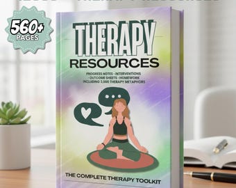 Lot de feuilles de travail sur la thérapie, outils sur la santé mentale, plus de 560 pages de ressources de counseling, métaphores et activités sur la thérapie, PDF imprimable