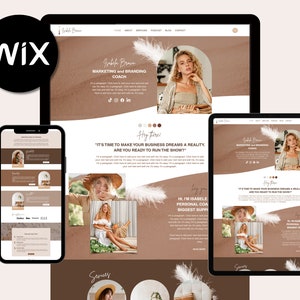 Professional Coachify Wix Website Template | Blogging, Consulting, Life Coaching Template | Modern Design, Mobile Responsive, SEO Optimized