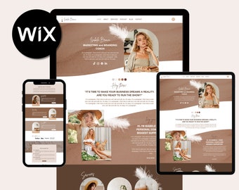 Professional Coachify Wix Website Template | Blogging, Consulting, Life Coaching Template | Modern Design, Mobile Responsive, SEO Optimized