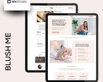Elegant Wix Studio Template for Entrepreneurs: Elevate Your Online Presence with BlushMe Sales Page Website Design