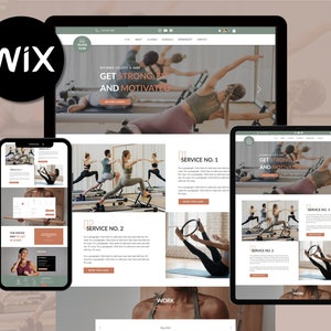 Wix Template, Elevate Your Studio's Digital Presence! Perfect for Yoga, Pilates, and Fitness Studios. Mobile-Friendly, SEO-Optimized, Easy Setup. Transform Your Website with Wix!