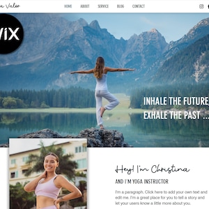 Wix Coach Website Template Coach Template Yoga Instructor Wix Site Template for coach Wix Theme Coach Template Yoga Template Wix Blog modern
