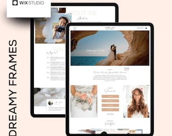 Elegant Portfolio Website Template for Photographers - Professional Web Design for Visual Creatives - Minimalist Layout for Wix Studio