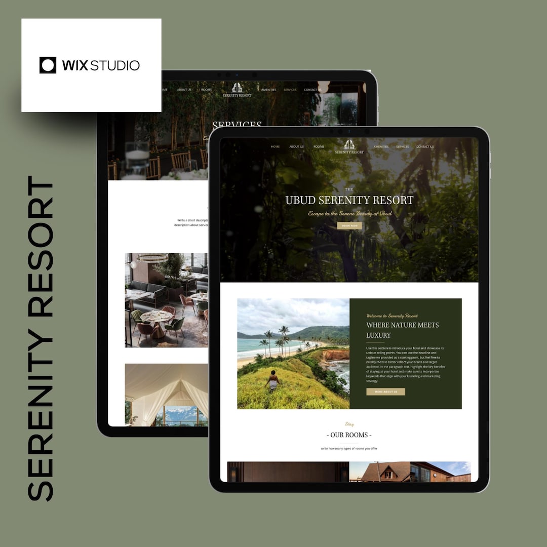 Wix Studio Website Template Luxury Travel, Lifestyle Design
