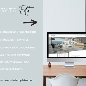 Professional Wix Real Estate Website Template, One Page, Mobile Responsive, SEO Optimized, Perfect for Real Estate Marketing