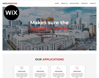 Professional Wix One Page Design Template for Small Businesses - SEO Friendly, Customizable, Easy to Use - Perfect for Entrepreneurs!