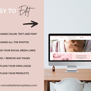 Enhance your online presence with our pink wix jewelry template! Perfect for the wix store, this custom design features a sleek layout optimized for mobile and desktop. Showcase your products beautifully with our seo-friendly wix template.