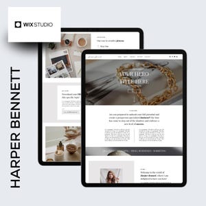 Modelo de site Wix Studio, design de site para coach, site para empreendedores, modelo Wix elegante, site profissional de branding pessoal
