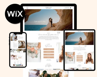 Professional Wix Photography Website Template | Portfolio & Shop | Wix Portfolio Template for Photographers | Modern Design, SEO Friendly