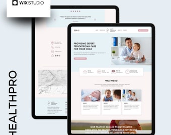 Professional Medical Website Template for Wix Studio - Modern Healthcare & Doctor Template - Easy to Customize and SEO Friendly