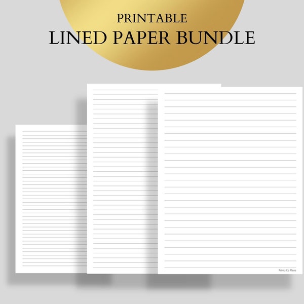 Lined Paper - Etsy