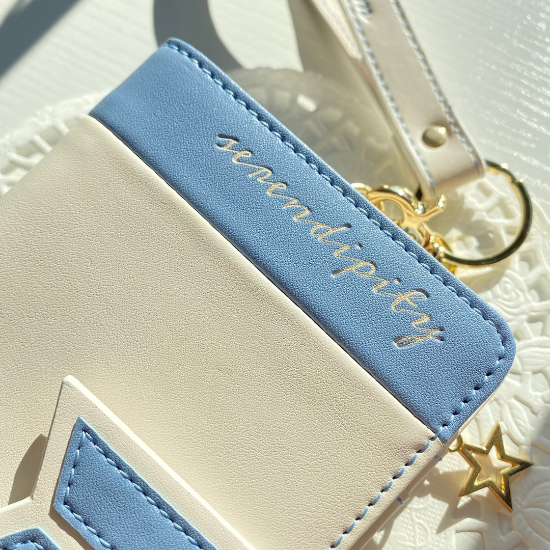 折りたたみ財布 you a use Wonder wallet Caviar blue lin Gold/Silver Taxi Wallet. Blue/Green Leather Folding Wallet- Coins, Cards
