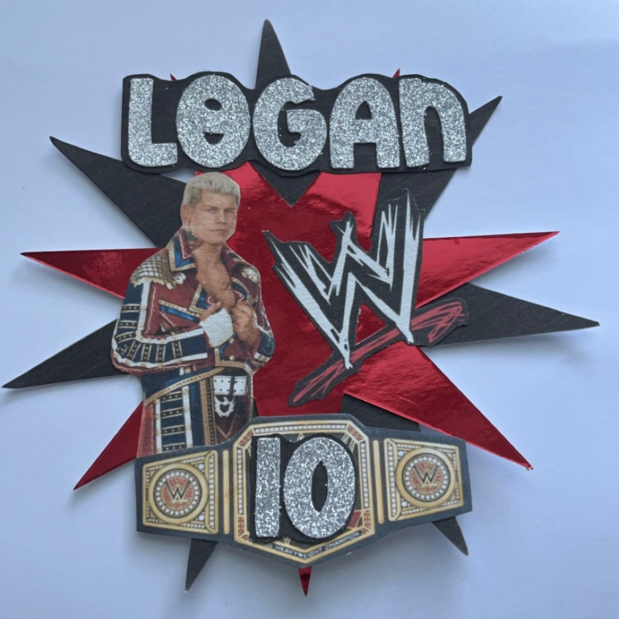 WWE Cake Topper Etsy