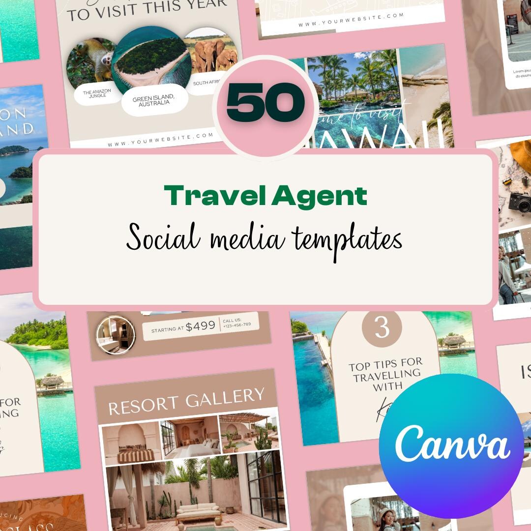 50 Editable Travel Agent Instagram Templates | Canva Instagram ...