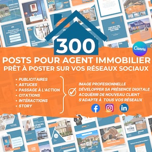 300 Real Estate Canva Templates I Real Estate Agents and Agencies | InstagramFacebookLinkedin