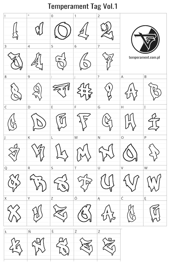 趣味 Graffiti alphabet Colorful Graffiti Alphabet Clipart: 8 Sets SVG PNG (digital