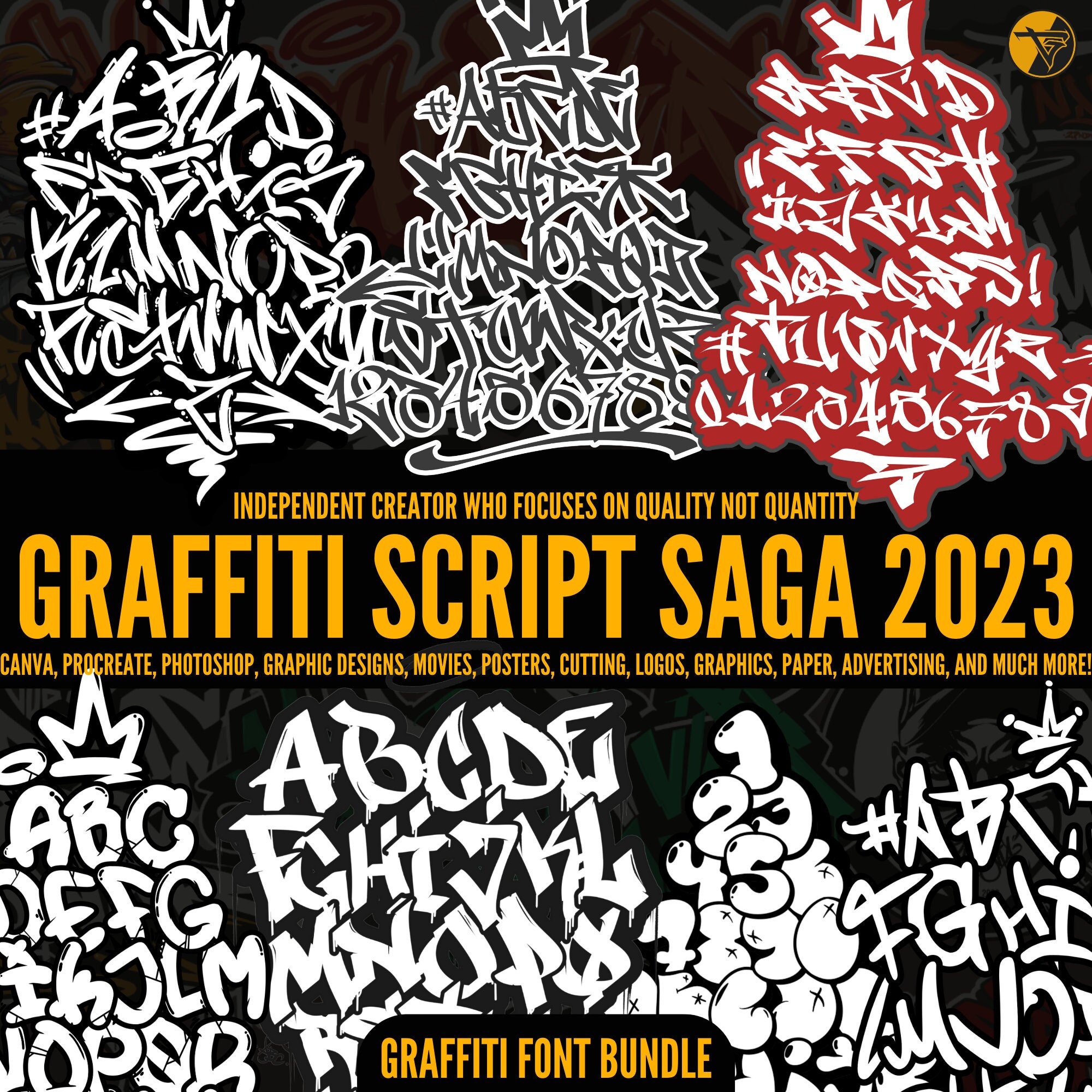 2024年最新海外 Graffiti alphabet - Etsy 日本 アート・デザイン・音楽