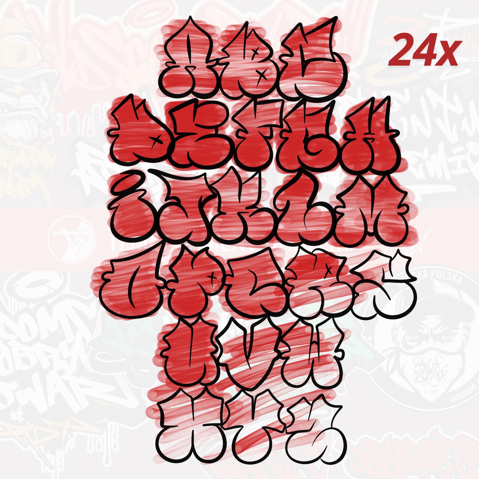 Buy Throwup Vol.2 Graffiti Brush Set for Procreate (24 Brushes) Font Stamps  Online in India - Etsy, image size:2000x2000