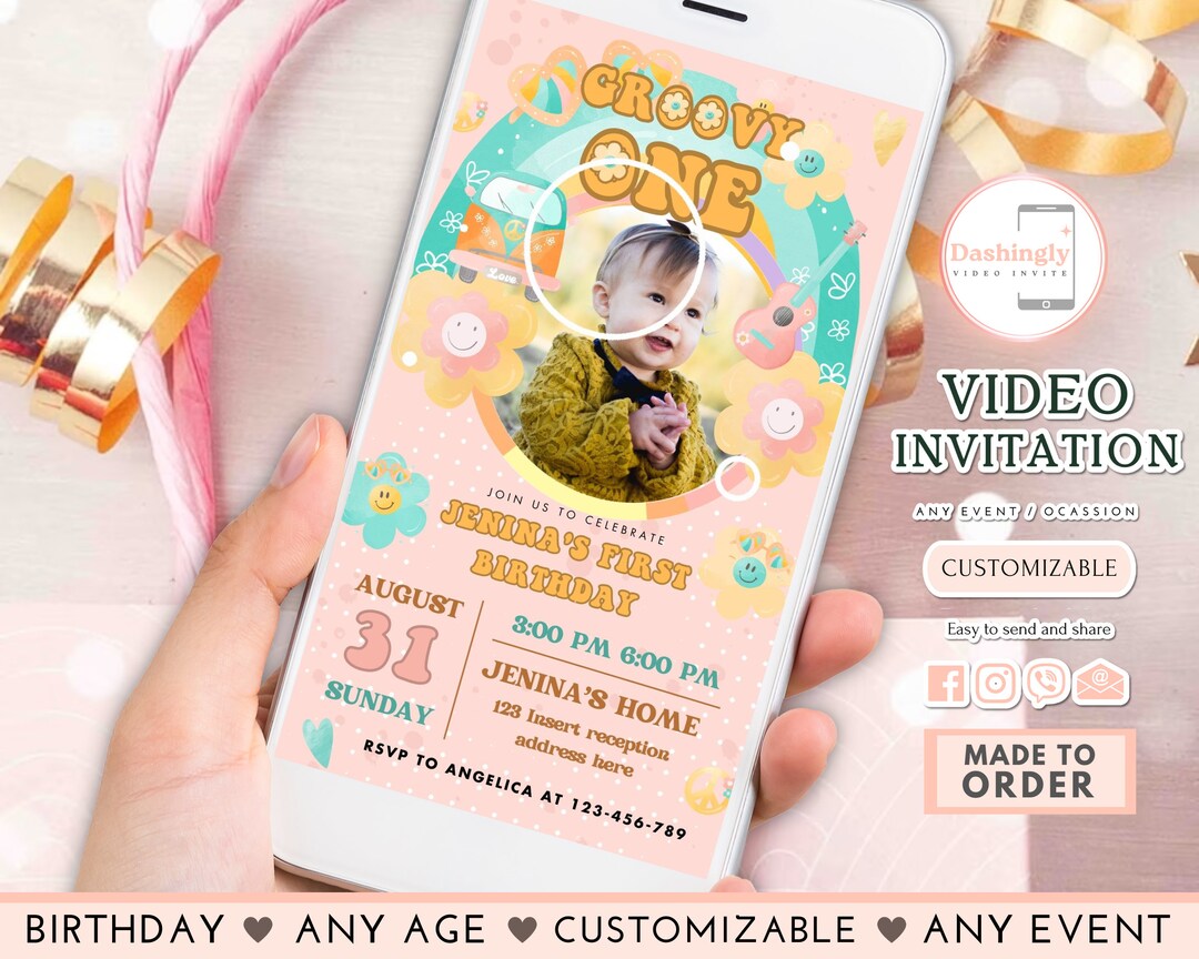 Groove One” Girl's First Birthday Party Ideas