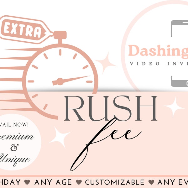 Rush My Order Please! | EXTRA RUSH fee | Fast Processing | Same Day | 1-2 hours Turnaround Time | Special Listing