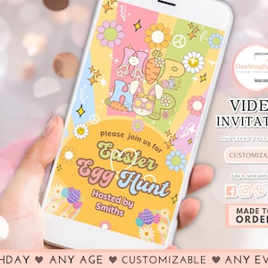 Hip Hop Easter Egg Hunt Video Invitation Easter Egg Event Party Neighborhood Easter Egg Hunt Party Spring Easter Egg Hunt Easter Video