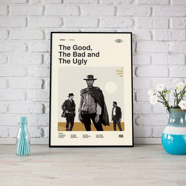 The Good the Bad and the Ugly Minimalist Poster - Etsy