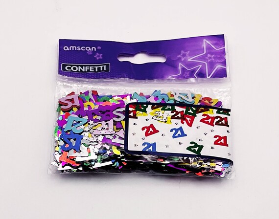 Table Confetti - Multicoloured 21st Table Confetti - Multicoloured 21st