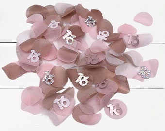 Insignia Holográfica Reciclable Número 65 Para Cumpleaños - Metal Y Plástico, Color Oro Rosa, 7,5cm