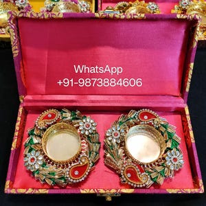 Diwali Geschenk Box für Teelicht / Kerzenhalter für Diwali Feier / Diwali Dekor / Festival Geschenke / handgemachte diya / Diwali Diya / Diwali Geschenkbox