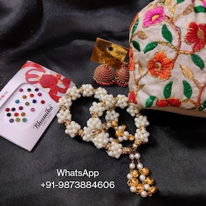 50 X Mehendi Favours Bridesmaid Gifts Wedding Return Gifts Sangeet Gifts Potli Bag Bangle Bindi Jhumka Jewellery Giveaway Gift