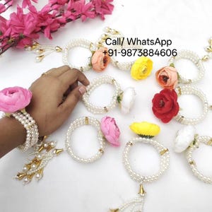 100 Pcs adjustable bracelets Sangeet Haldi Mehndi Ganey Ganaas Indian Weding Bracelets Mehndi Mayoon,sangeet gifts,nikah gifts,dholki favors image 3