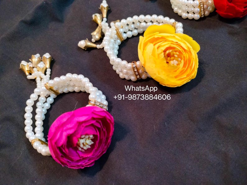 100 Pcs adjustable bracelets Sangeet Haldi Mehndi Ganey Ganaas Indian Weding Bracelets Mehndi Mayoon,sangeet gifts,nikah gifts,dholki favors image 7