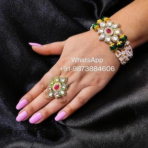Lot of Bracelets and Ring Sangeet Haldi Mehndi Ganey Indian Wedding Bracelets Mehndi Mayoon Indian Wedding Favours Assorted Colors Gift