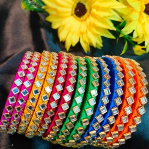 100 Pcs Sangeet Haldi Mehndi Ganey Ganaas Indian Wedding Bracelets Mehndi Mayoon Kalire Indian Wedding Favours Occasion Assorted Colors Gift