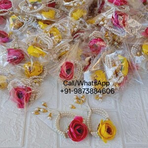100 Pcs adjustable bracelets Sangeet Haldi Mehndi Ganey Ganaas Indian Weding Bracelets Mehndi Mayoon,sangeet gifts,nikah gifts,dholki favors image 4