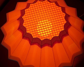 Lámpara con diseño de huevo frito al atardecer - Lámpara acogedora - Iluminación ambiental - Luz roja - Lámpara de mesita de noche - Interruptor regulador de intensidad.