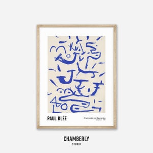 Kriechendes und Baumendes by Paul Klee - Digital Print Artwork Exhibition Poster Abstract Wall Decor Wall Art Digital Download