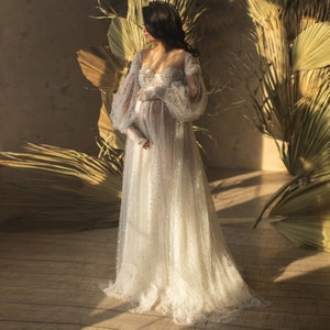 Suknia ciążowa Pearls, sukienka na baby shower dla przyszłej mamy, sukienka ciążowa na sesję zdjęciową