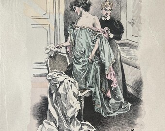 19th-Century French Print "Leur Exactitude" by Bac, Timeless Humor