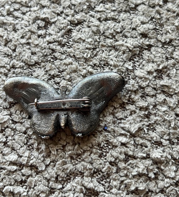 Elegant Black Butterfly Brooch Vintage Black Butterfly Brooch – Elegant Rhinestone  main image 4